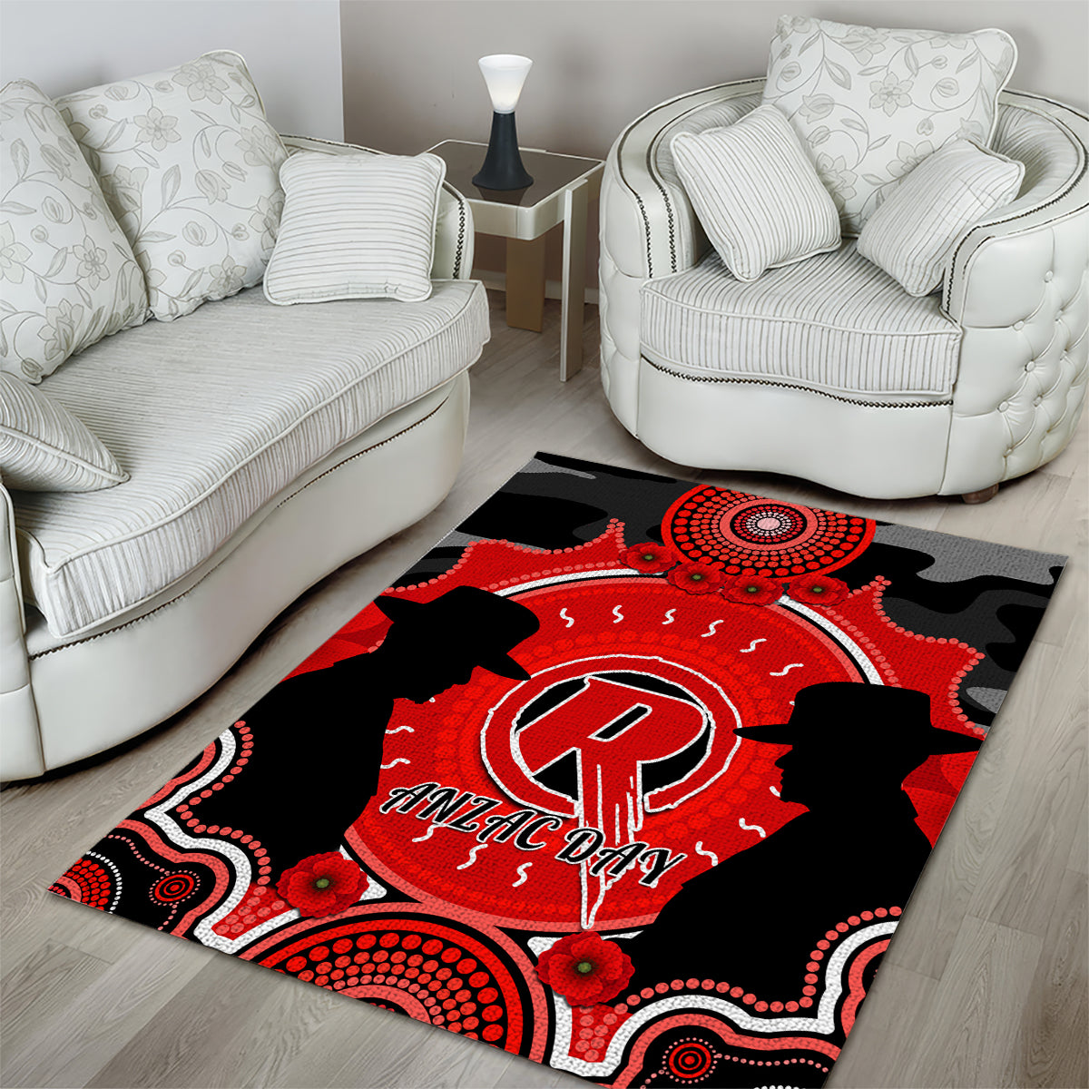 melbourne-renegades-anzac-2024-area-rug-lest-we-forget-poppy-mix-camouflage