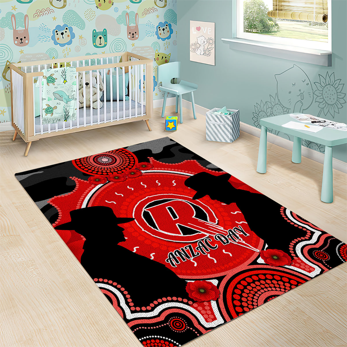 melbourne-renegades-anzac-2024-area-rug-lest-we-forget-poppy-mix-camouflage