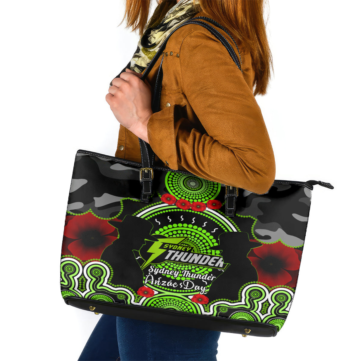 sydney-thunder-anzac-2024-leather-tote-bag-lest-we-forget-poppy-mix-camouflage