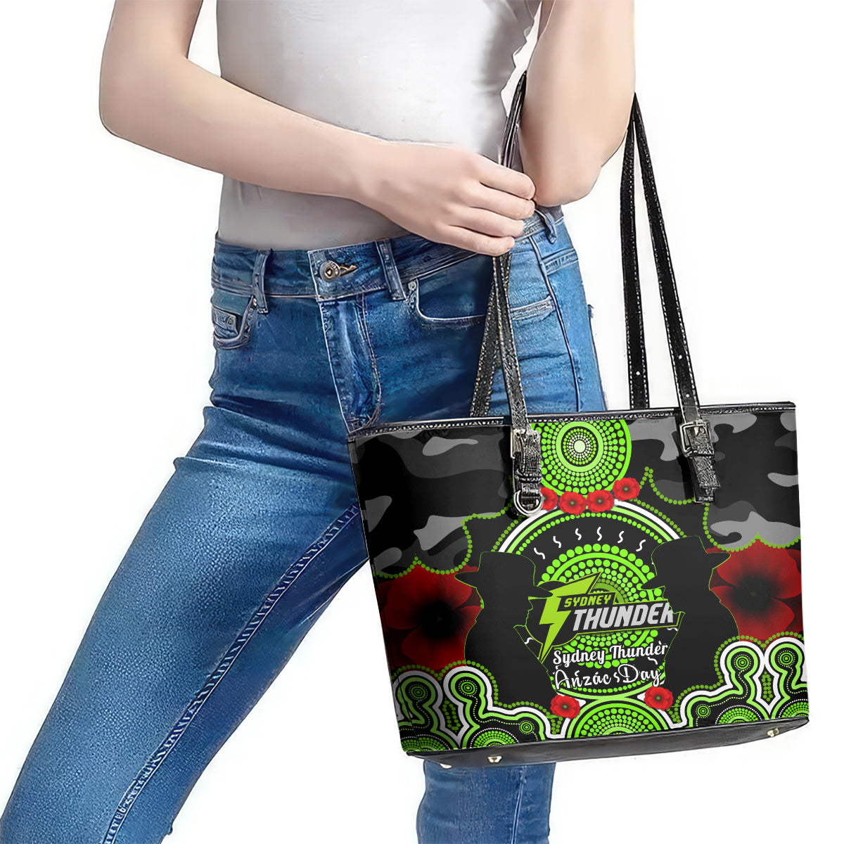 sydney-thunder-anzac-2024-leather-tote-bag-lest-we-forget-poppy-mix-camouflage