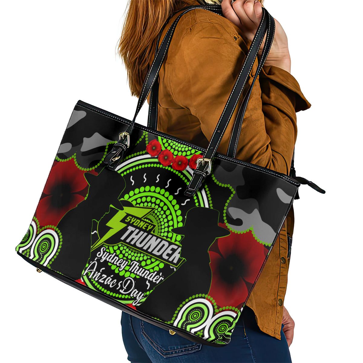 sydney-thunder-anzac-2024-leather-tote-bag-lest-we-forget-poppy-mix-camouflage