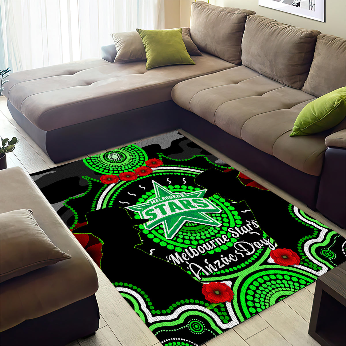 melbourne-stars-anzac-2024-area-rug-lest-we-forget-poppy-mix-camouflage