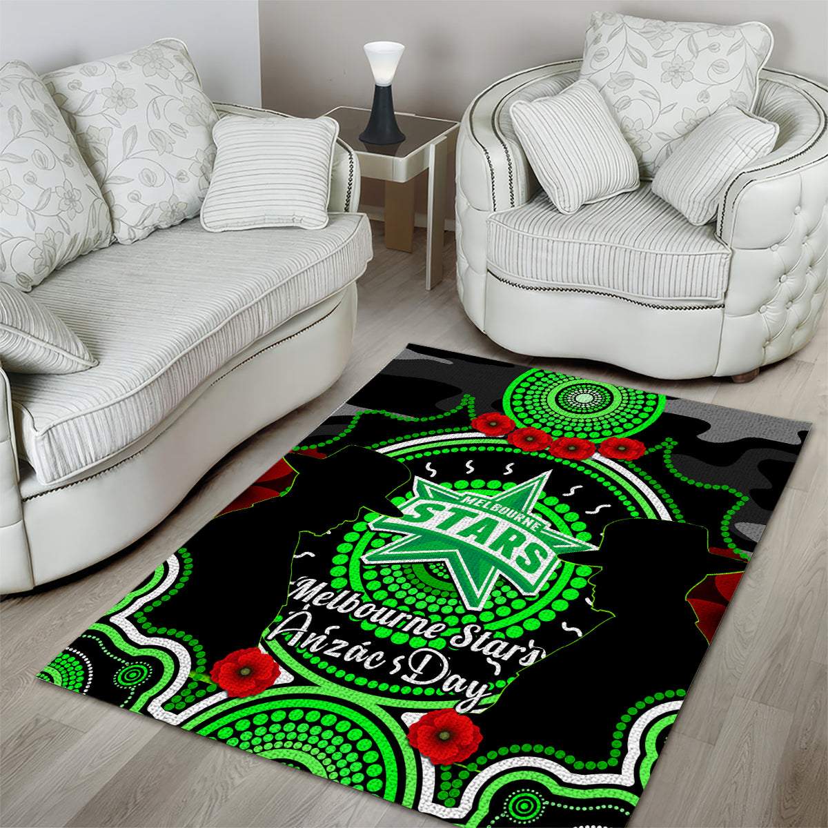 melbourne-stars-anzac-2024-area-rug-lest-we-forget-poppy-mix-camouflage