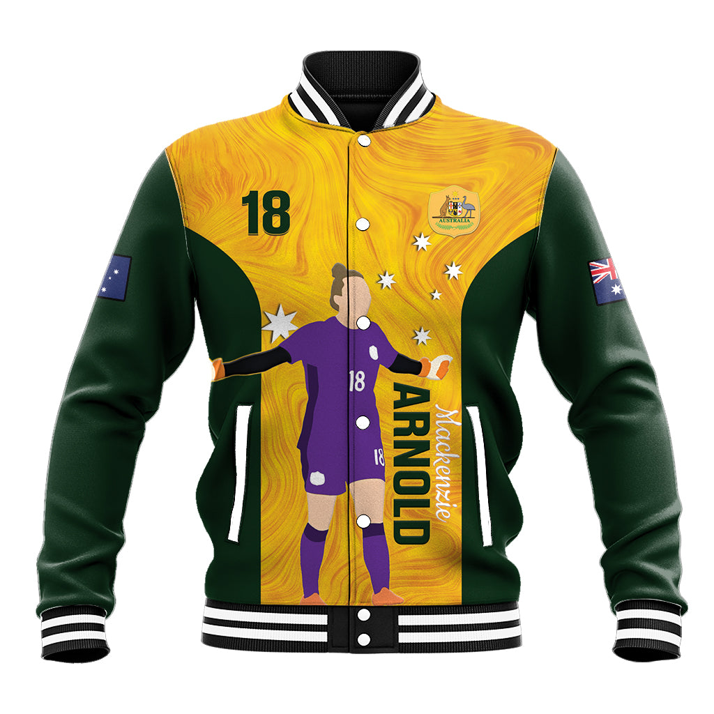 Australia Soccer Baseball Jacket Arnold Matildas Gold Version