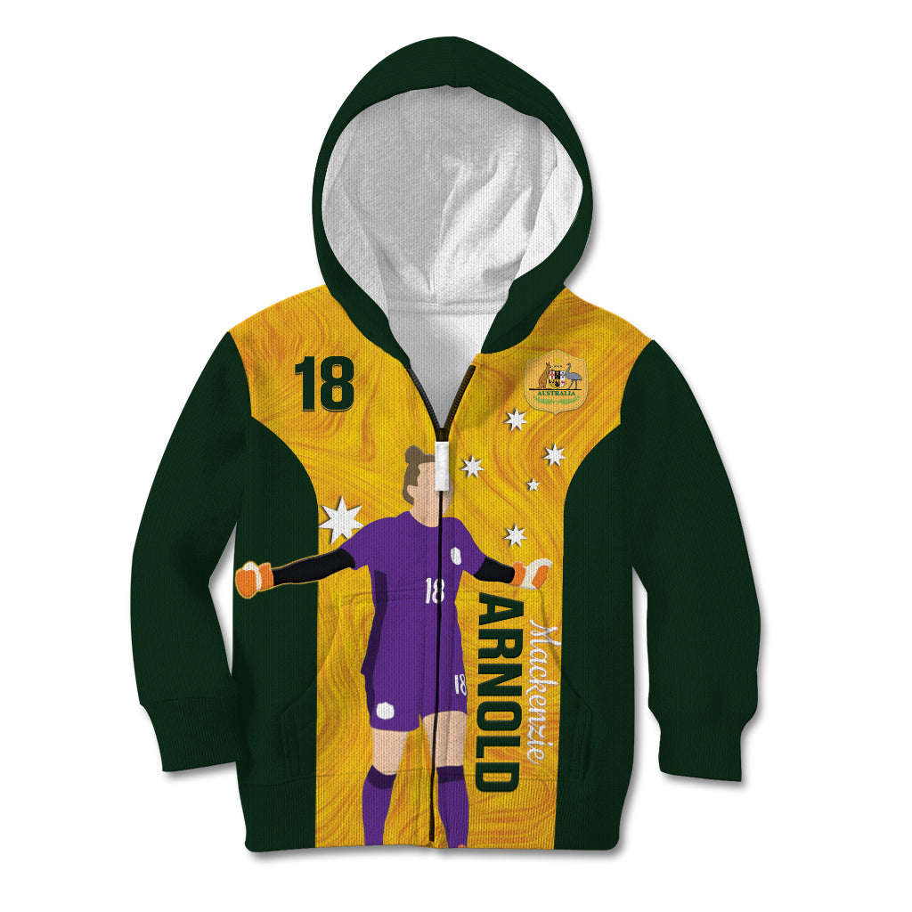 Australia Soccer Kid Hoodie Arnold Matildas Gold Version