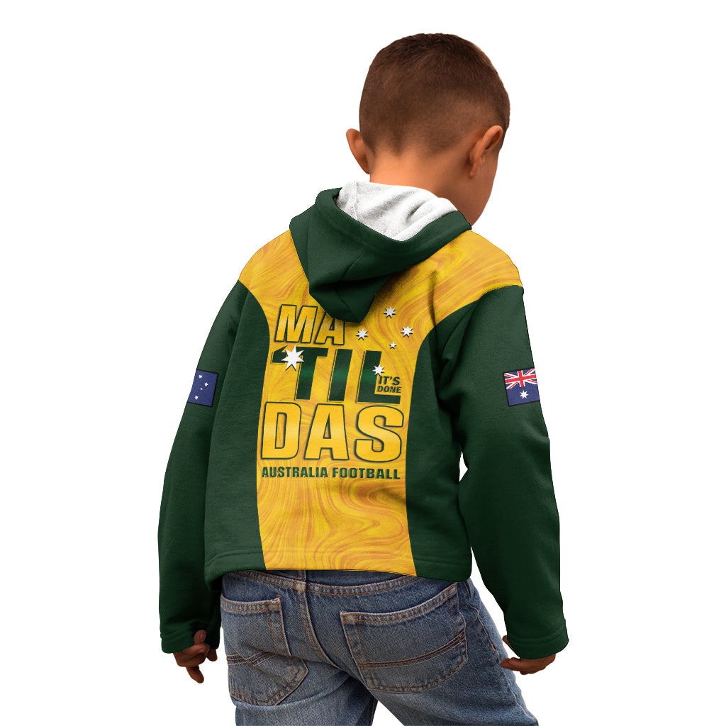 Australia Soccer Kid Hoodie Arnold Matildas Gold Version