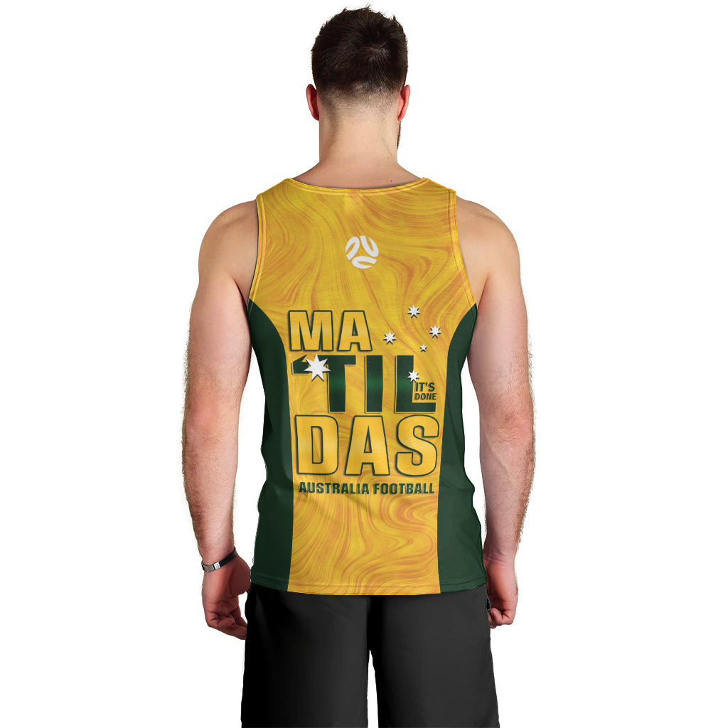 Australia Soccer Men Tank Top Arnold Matildas Gold Version