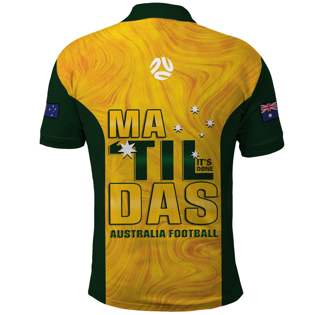 Australia Soccer Polo Shirt Arnold Matildas Gold Version