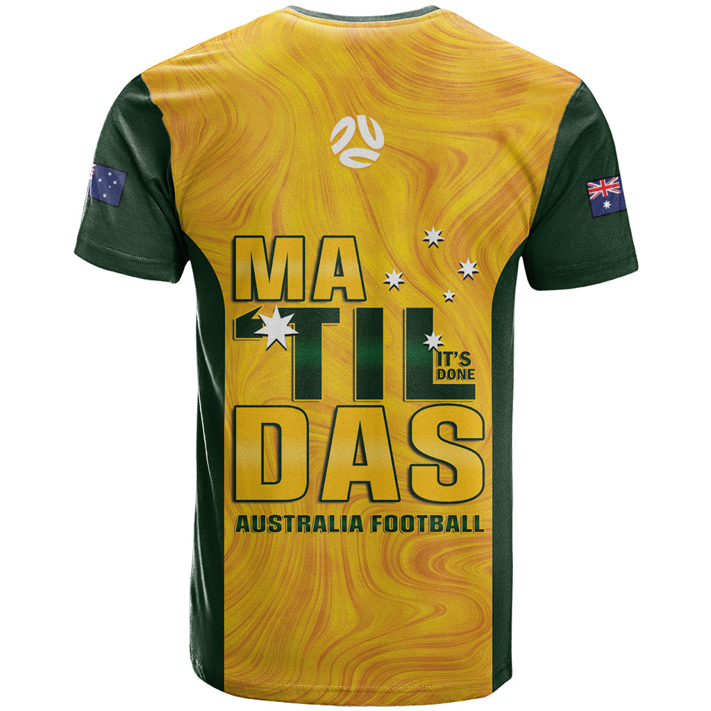 Australia Soccer T Shirt Arnold Matildas Gold Version