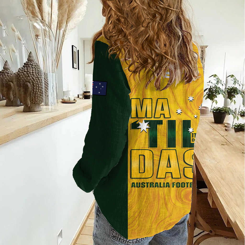 Australia Soccer Women Casual Shirt Arnold Matildas Gold Version