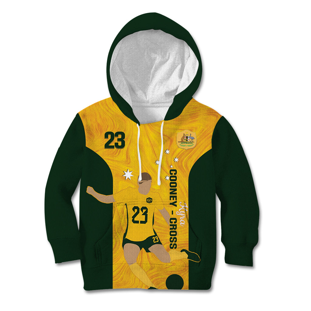 Australia Soccer Kid Hoodie Cooney Cross Matildas Gold Version