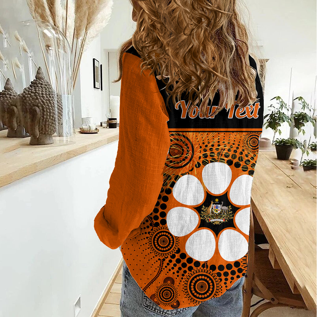 Personalised 1 July Australia Territory Day Women Casual Shirt Aboriginal Pattern LT14