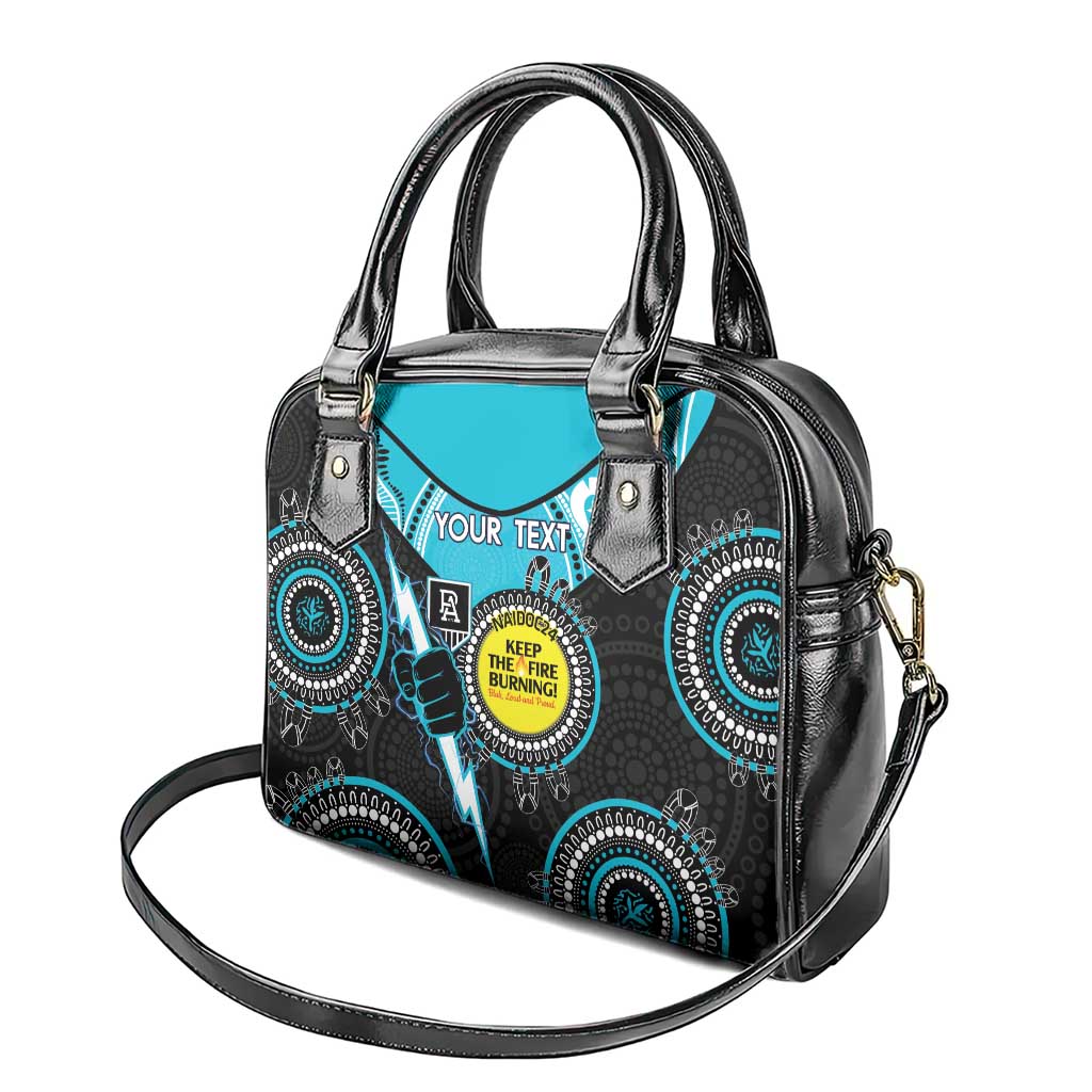 Custom AFL Power NAIDOC Week Shoulder Handbag Keep The Fire Burning Indigenous Art