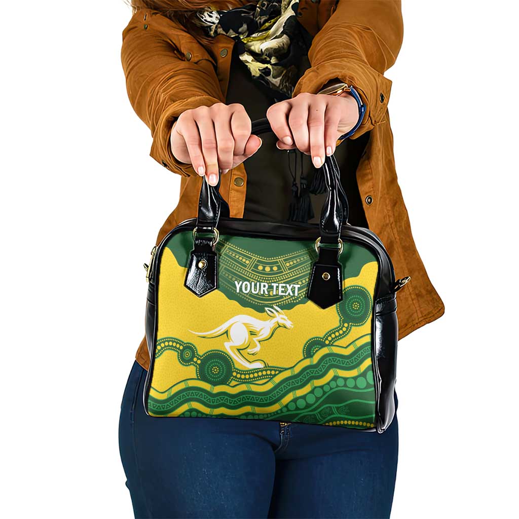 Custom Australia Hockeyroos Shoulder Handbag Aussie Kangaroo Indigenous Art