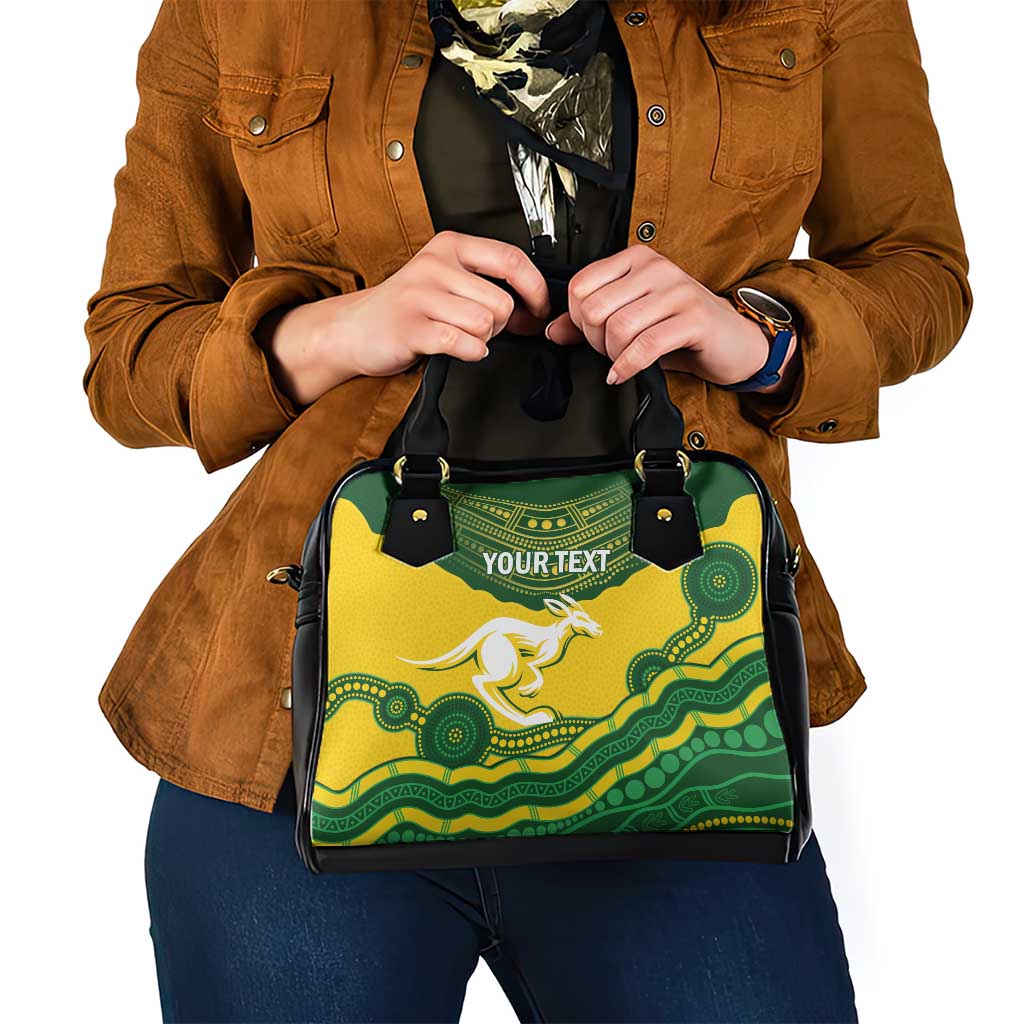 Custom Australia Hockeyroos Shoulder Handbag Aussie Kangaroo Indigenous Art