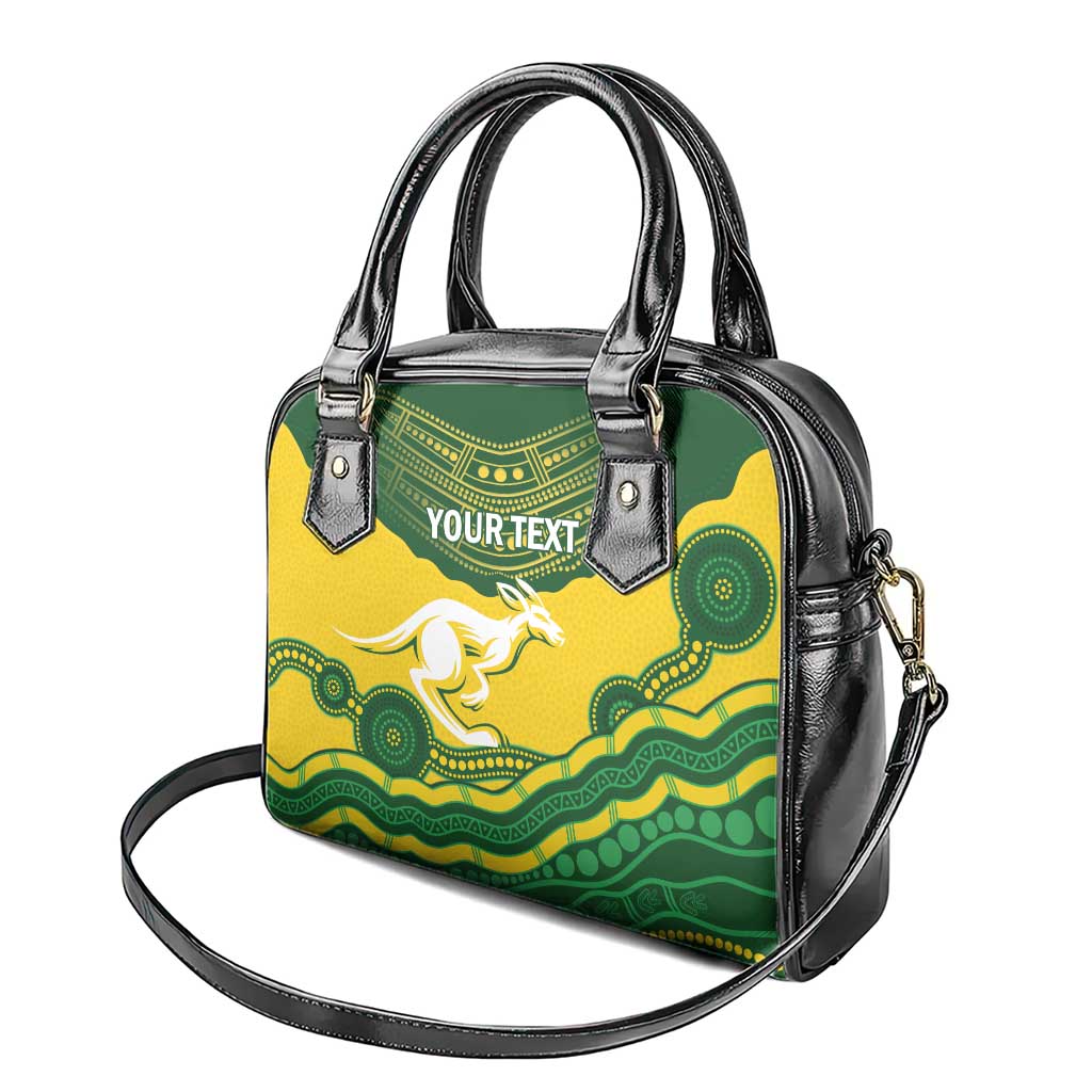 Custom Australia Hockeyroos Shoulder Handbag Aussie Kangaroo Indigenous Art