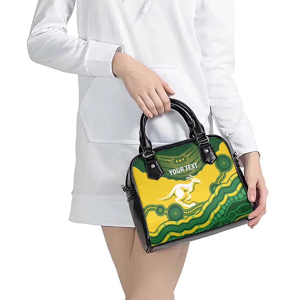 Custom Australia Hockeyroos Shoulder Handbag Aussie Kangaroo Indigenous Art