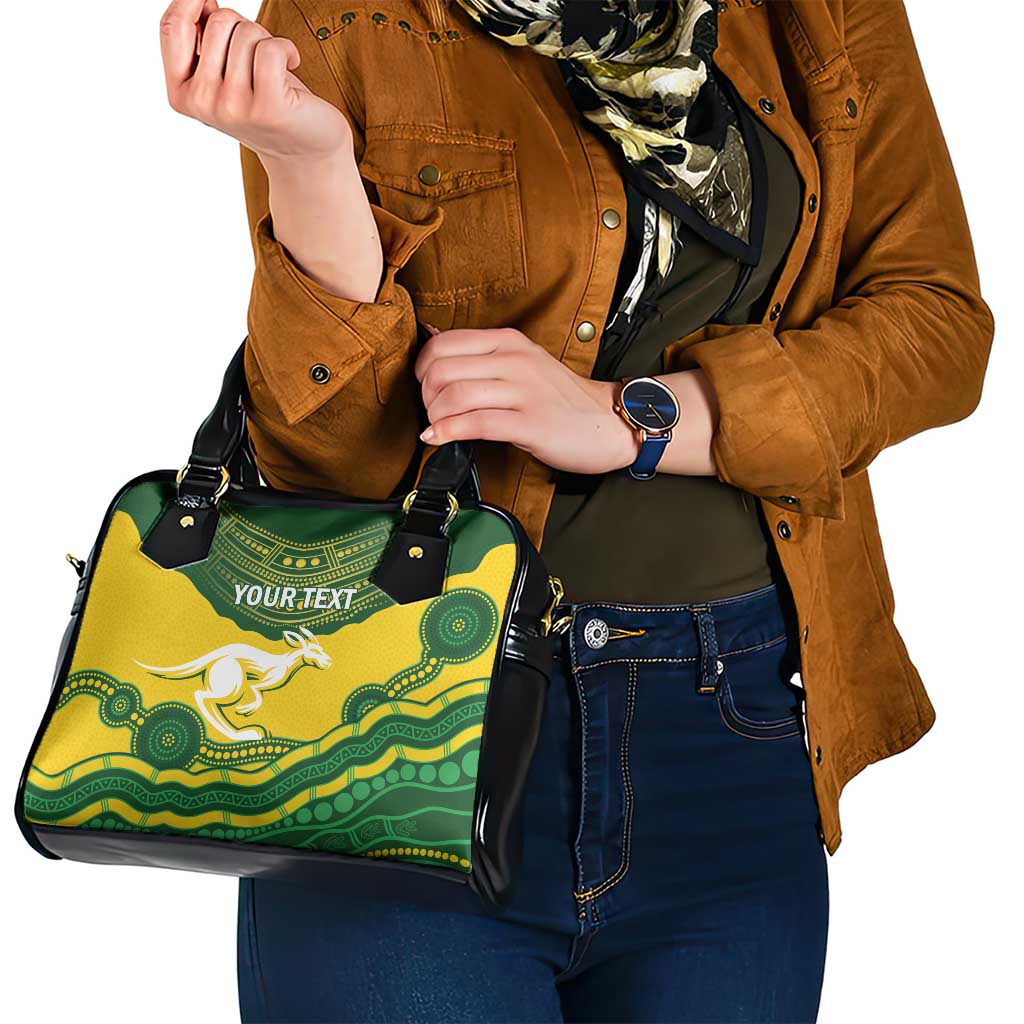 Custom Australia Hockeyroos Shoulder Handbag Aussie Kangaroo Indigenous Art