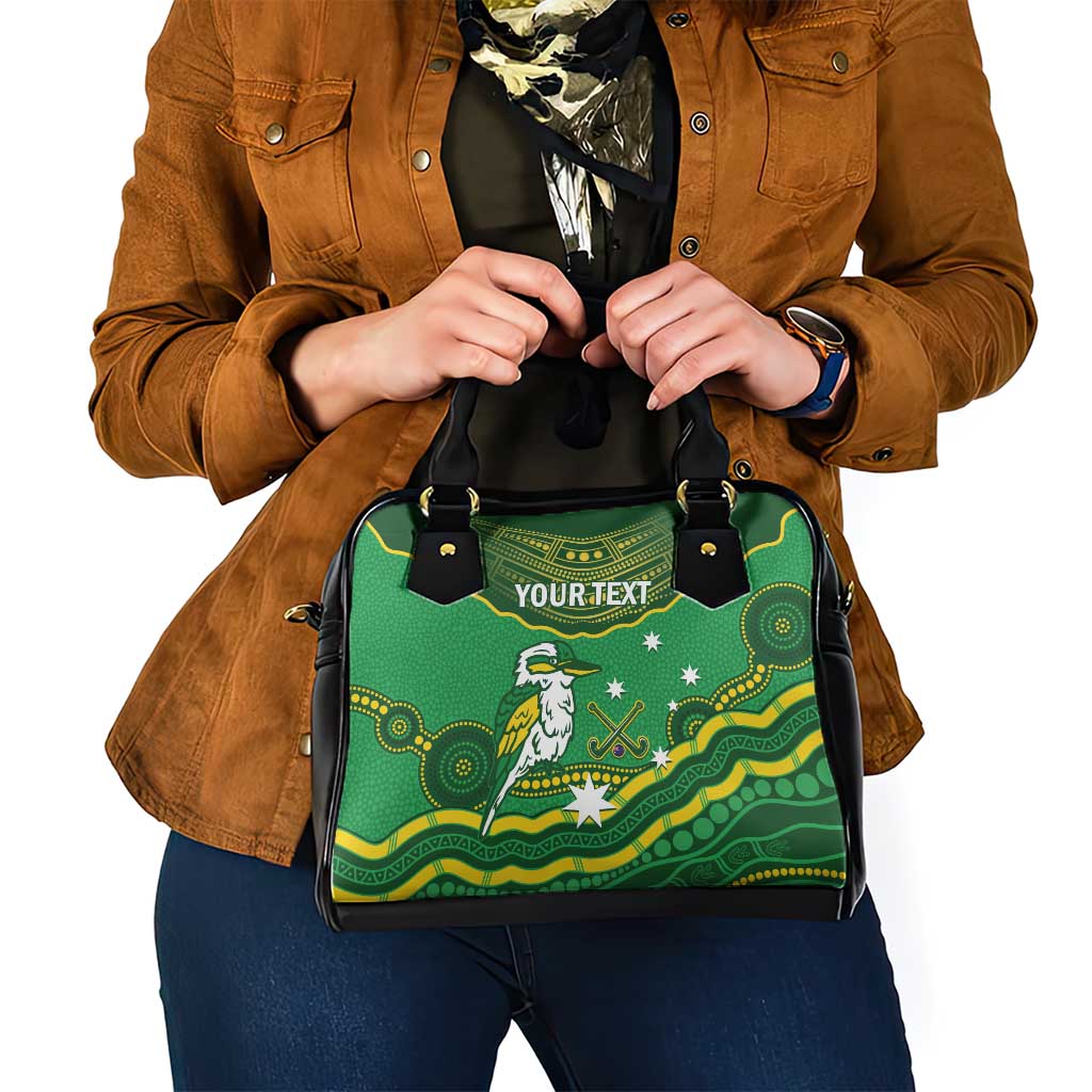 Custom Australia Kookaburras Shoulder Handbag Indigenous Art