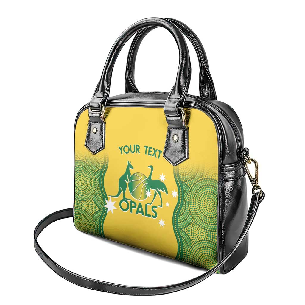 Custom Australia Opals Shoulder Handbag Indigenous Art