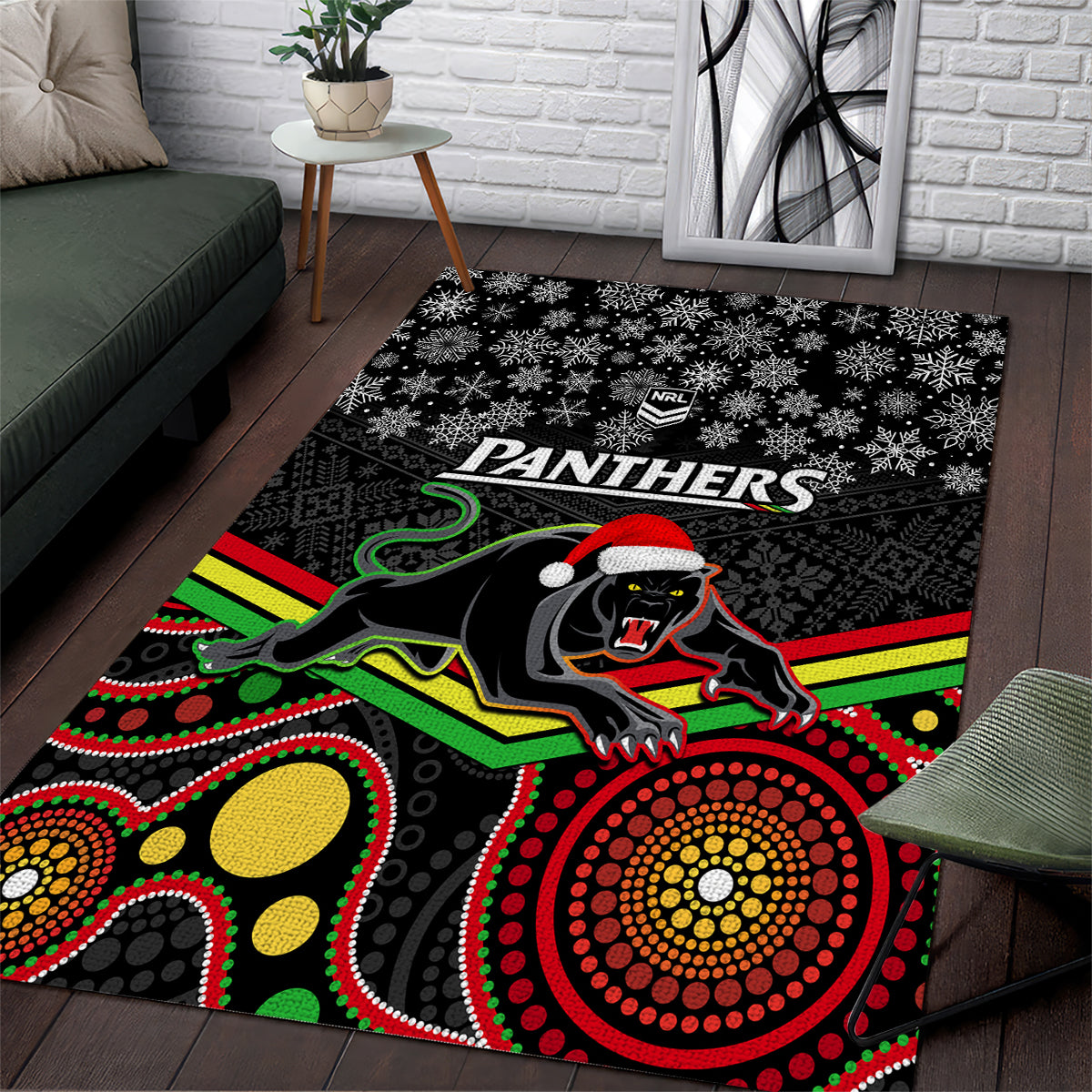 custom-panthers-rugby-christmas-area-rug-merry-xmas-2023-mix-aboriginal-art-black-version