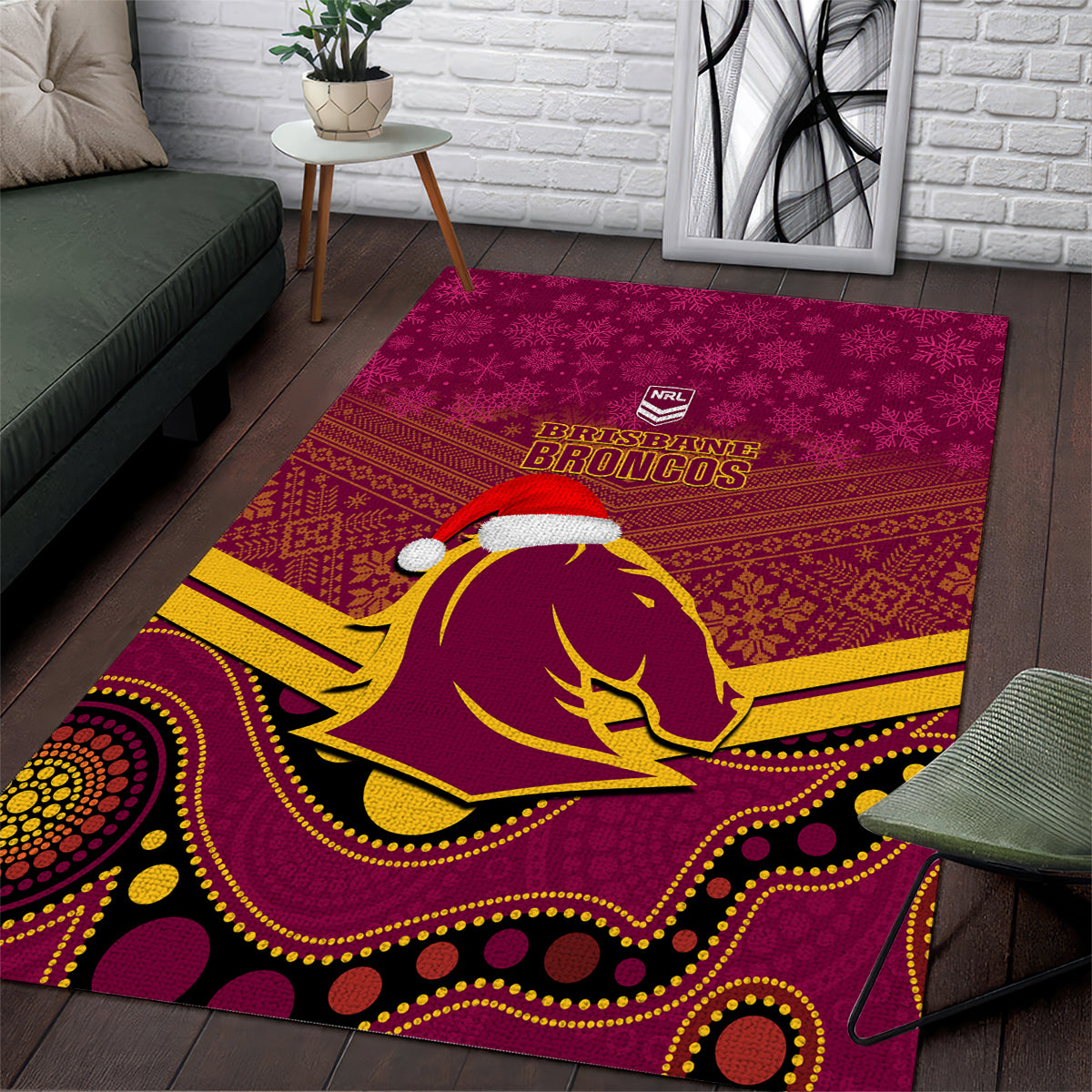 custom-brisbane-broncos-rugby-christmas-area-rug-merry-xmas-2023-mix-aboriginal-art