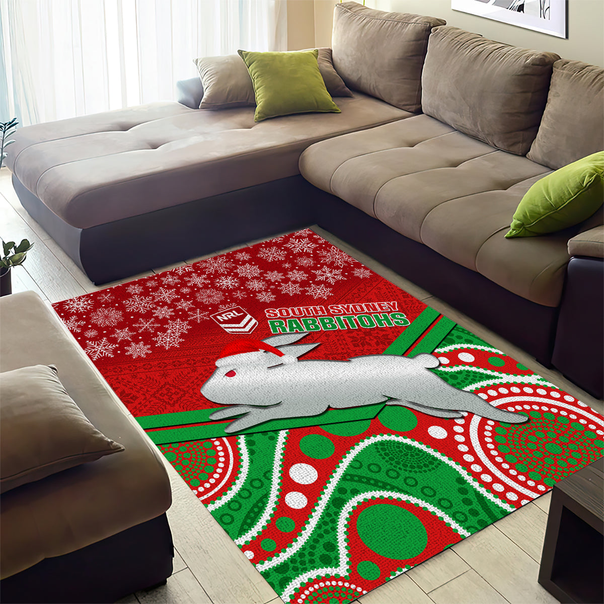 custom-rabbitohs-rugby-christmas-area-rug-merry-xmas-2023-mix-aboriginal-art