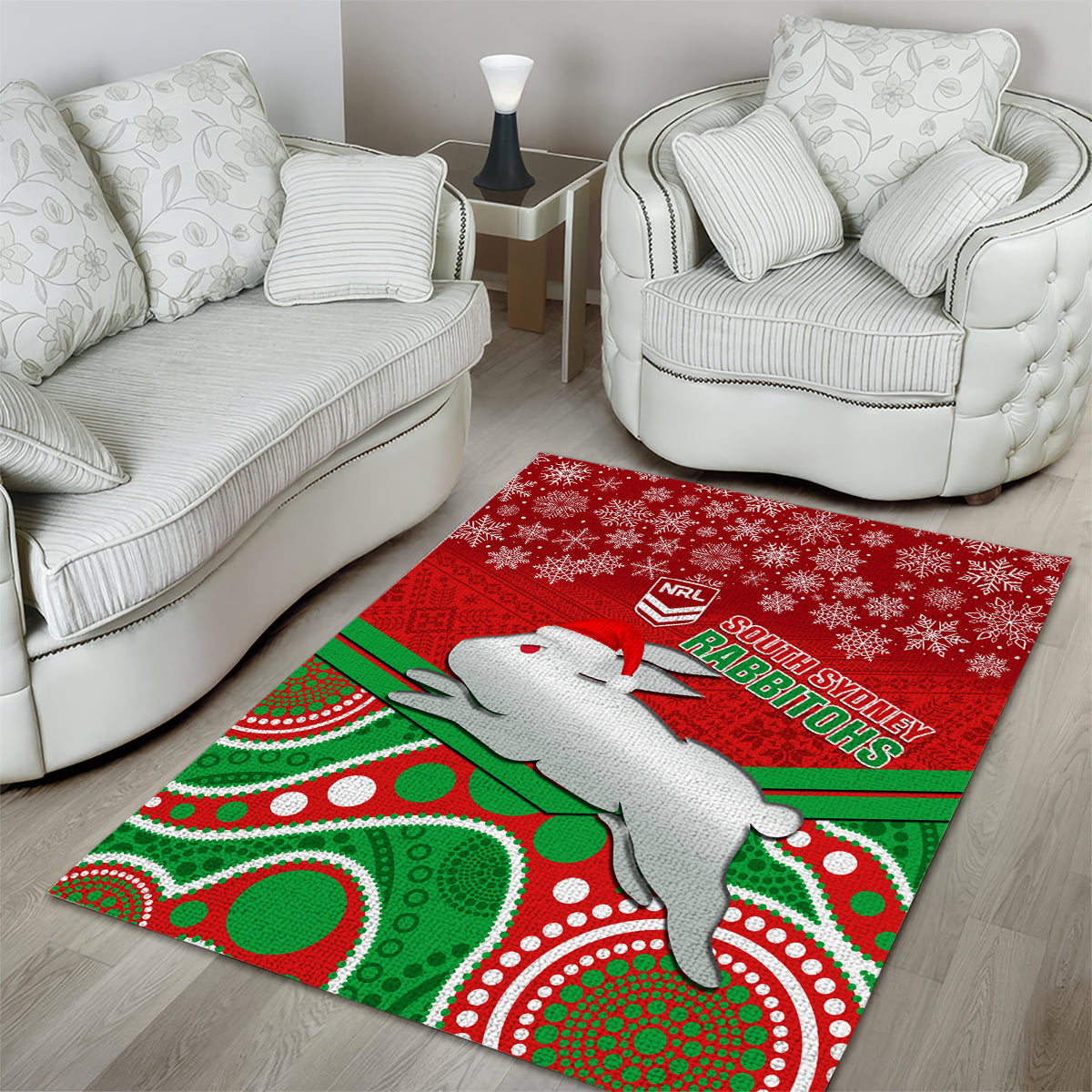 custom-rabbitohs-rugby-christmas-area-rug-merry-xmas-2023-mix-aboriginal-art