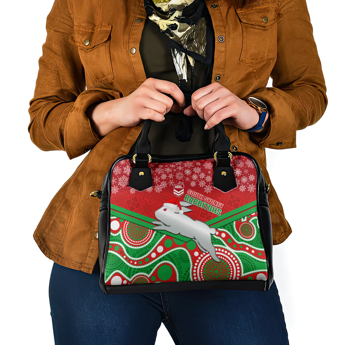 custom-rabbitohs-rugby-christmas-shoulder-handbag-merry-xmas-2023-mix-aboriginal-art