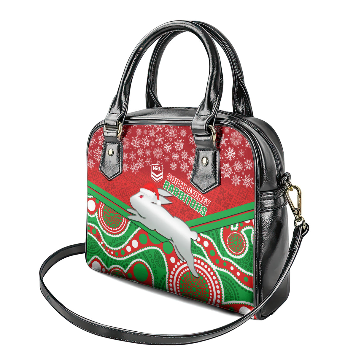 custom-rabbitohs-rugby-christmas-shoulder-handbag-merry-xmas-2023-mix-aboriginal-art