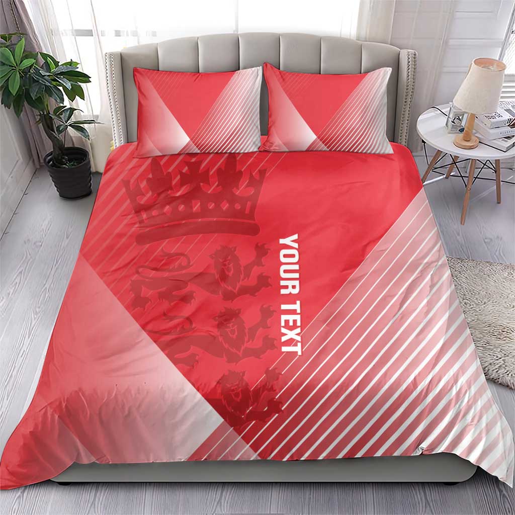 Custom England Cricket Bedding Set Go Champions Sporty Style