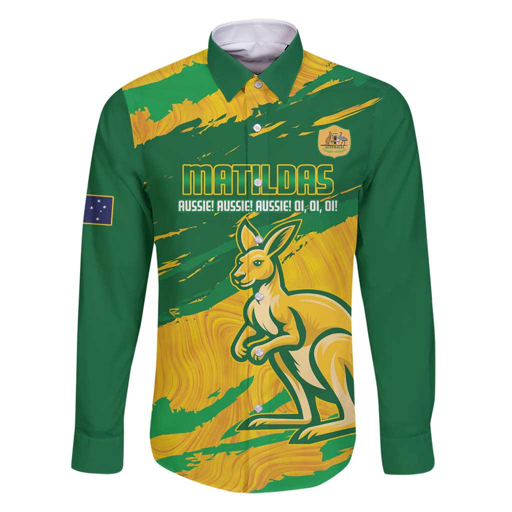 Custom Australia Soccer Family Matching Mermaid Dress and Hawaiian Shirt 2025 Go Matildas Marble Grunge Style