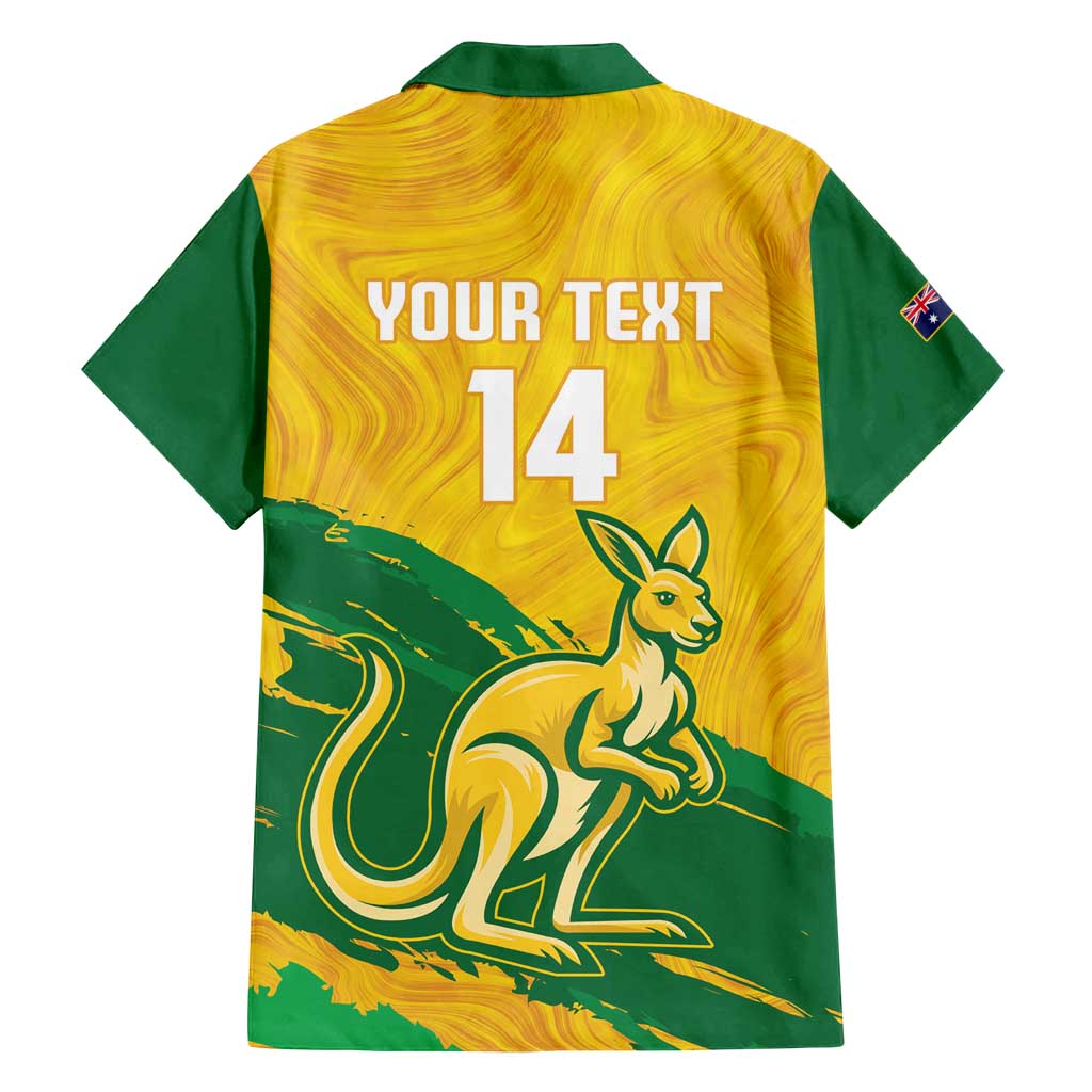 Custom Australia Soccer Family Matching Tank Maxi Dress and Hawaiian Shirt 2025 Go Matildas Marble Grunge Style