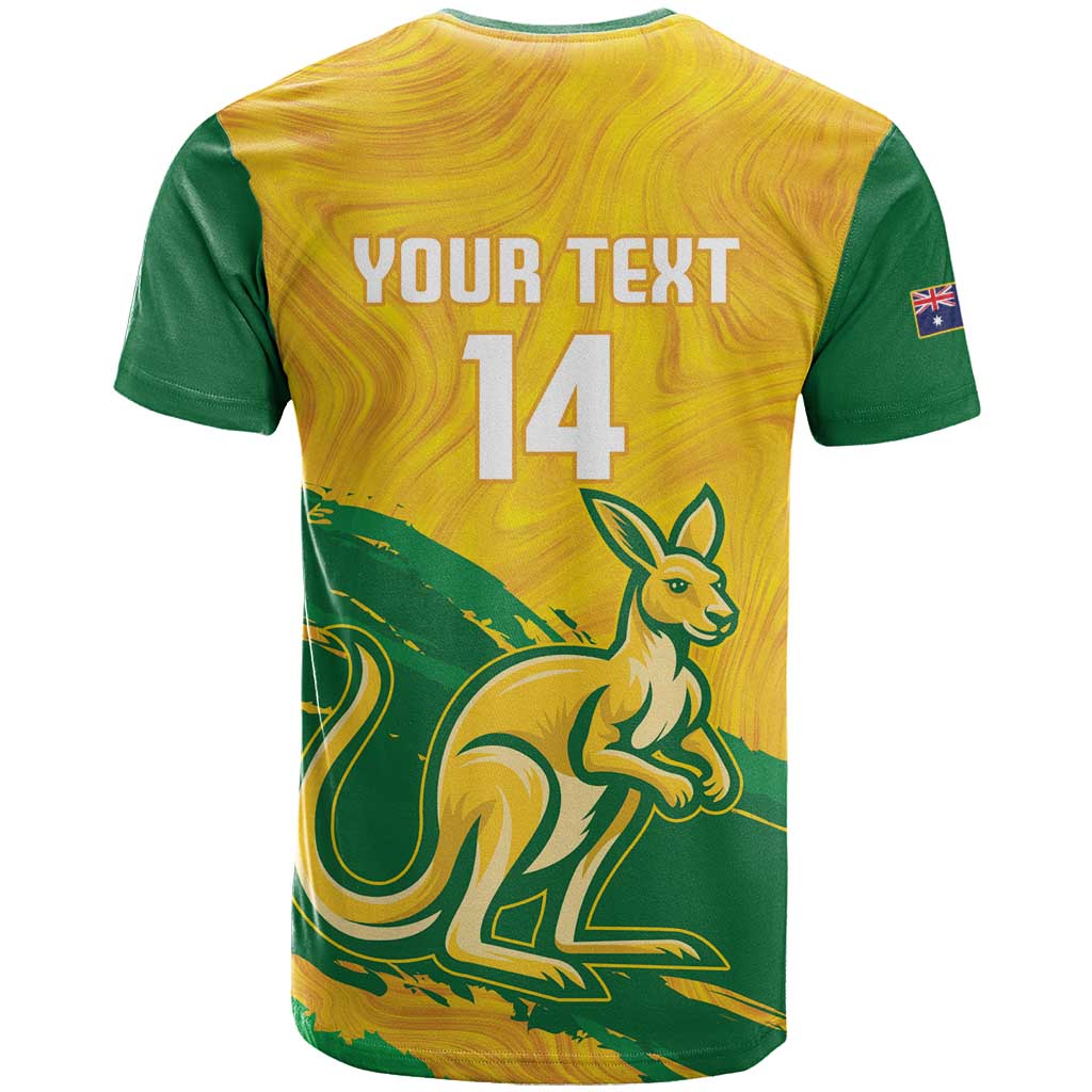 Custom Australia Soccer T Shirt 2025 Go Matildas Marble Grunge Style