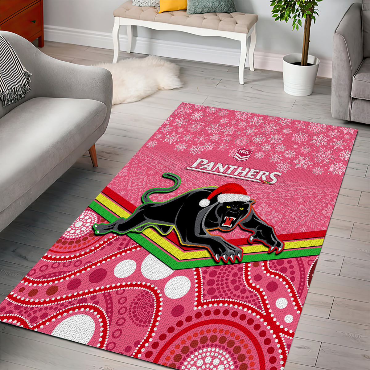 custom-panthers-rugby-christmas-area-rug-merry-xmas-2023-mix-aboriginal-art-pink-version