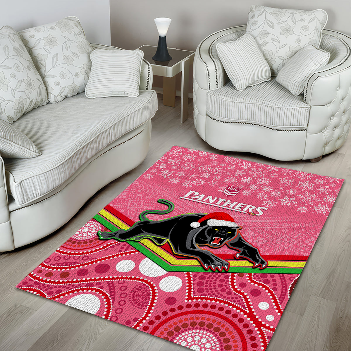 custom-panthers-rugby-christmas-area-rug-merry-xmas-2023-mix-aboriginal-art-pink-version