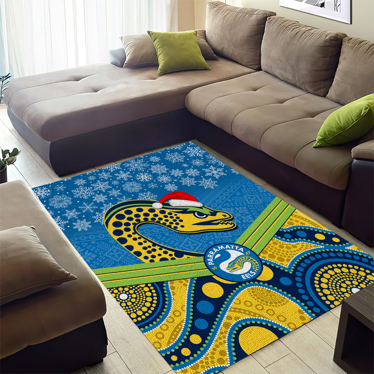 custom-parramatta-eels-rugby-christmas-area-rug-merry-xmas-2023-mix-aboriginal-art