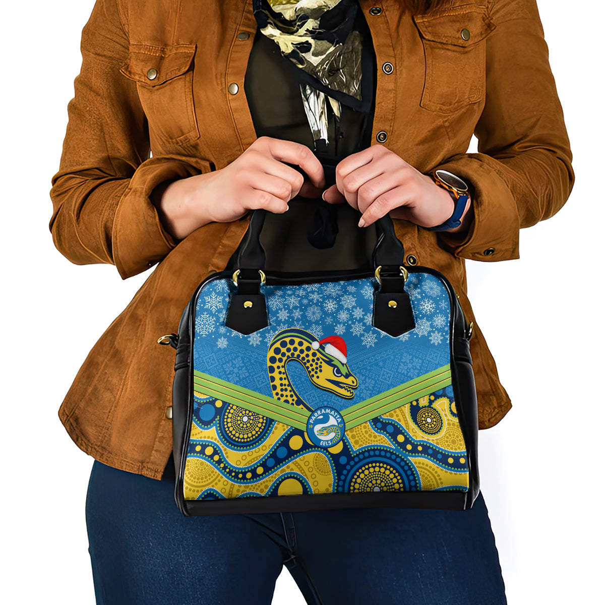 custom-parramatta-eels-rugby-christmas-shoulder-handbag-merry-xmas-2023-mix-aboriginal-art