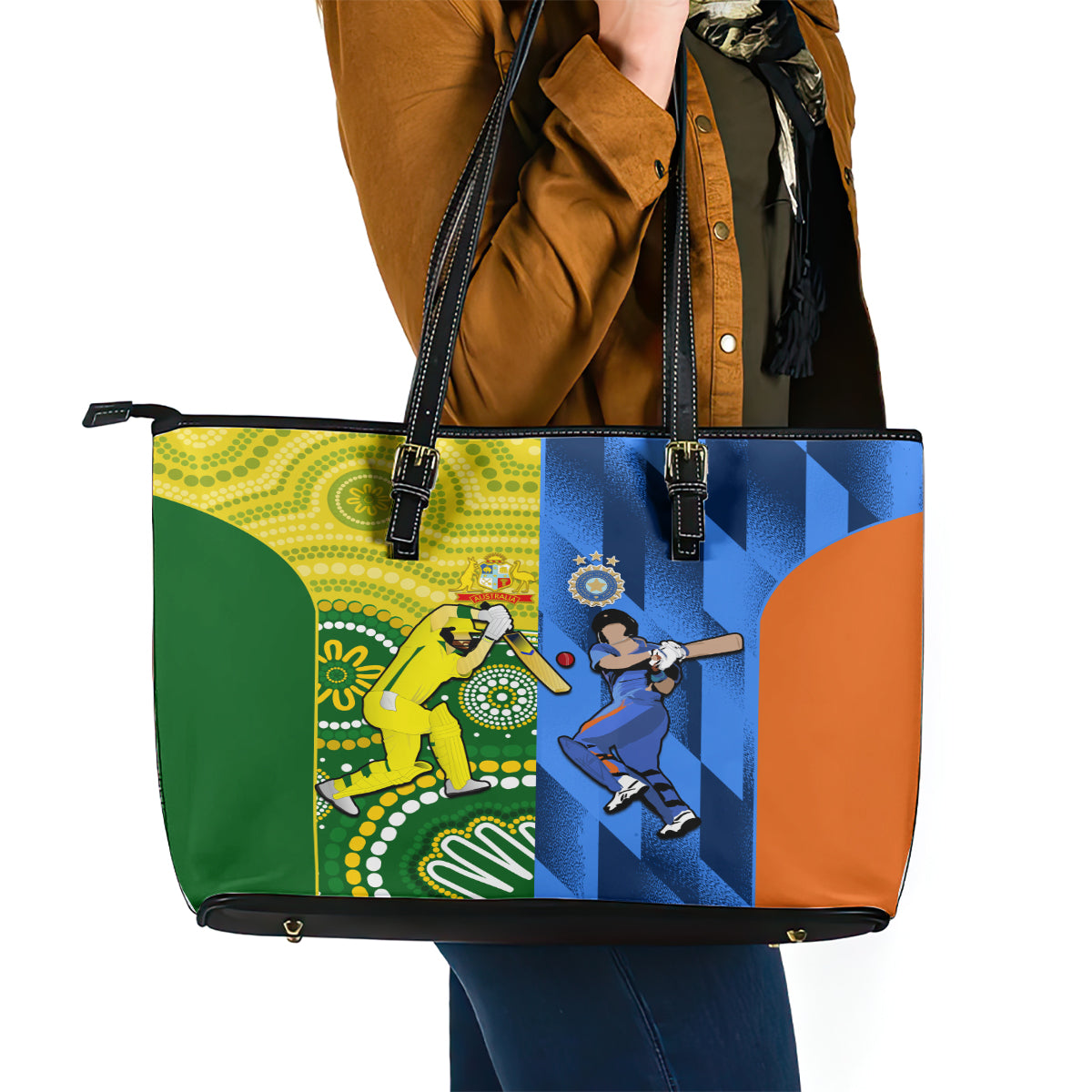 australia-and-india-cricket-leather-tote-bag-2023-world-cup-final-together