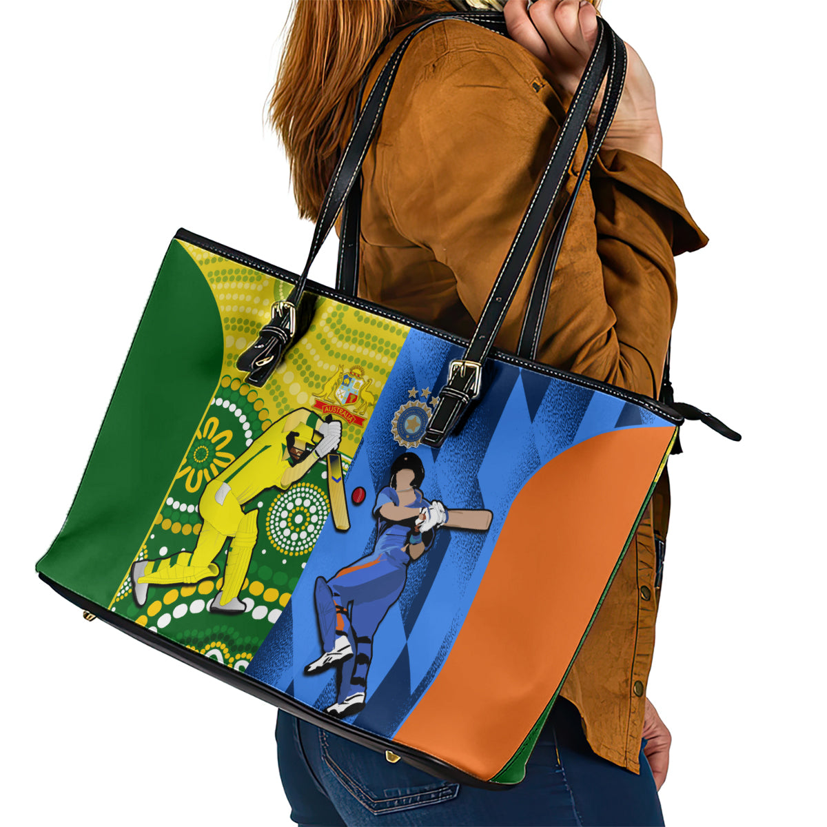 australia-and-india-cricket-leather-tote-bag-2023-world-cup-final-together