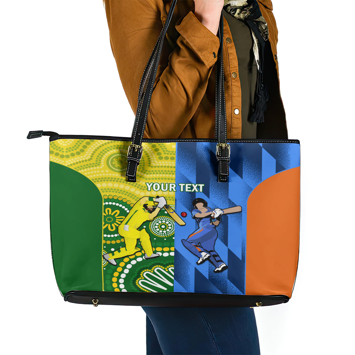 custom-australia-and-india-cricket-leather-tote-bag-2023-world-cup-final-together