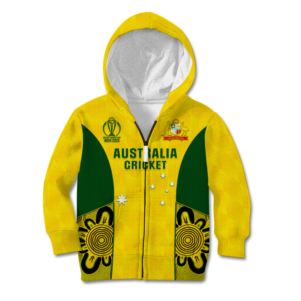 australia-cricket-kid-hoodie-world-cup-go-champions-2023-indigenous