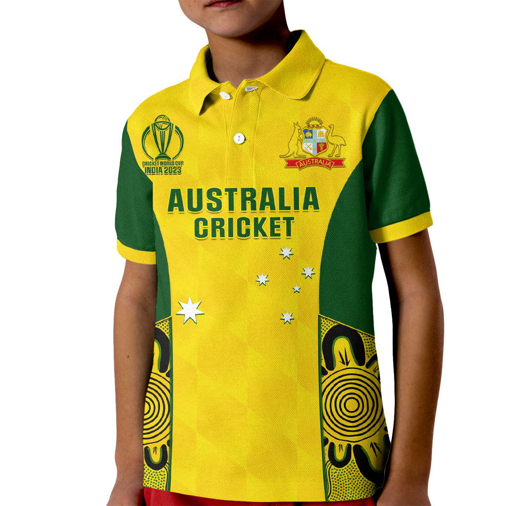 australia-cricket-kid-polo-shirt-world-cup-go-champions-2023-indigenous