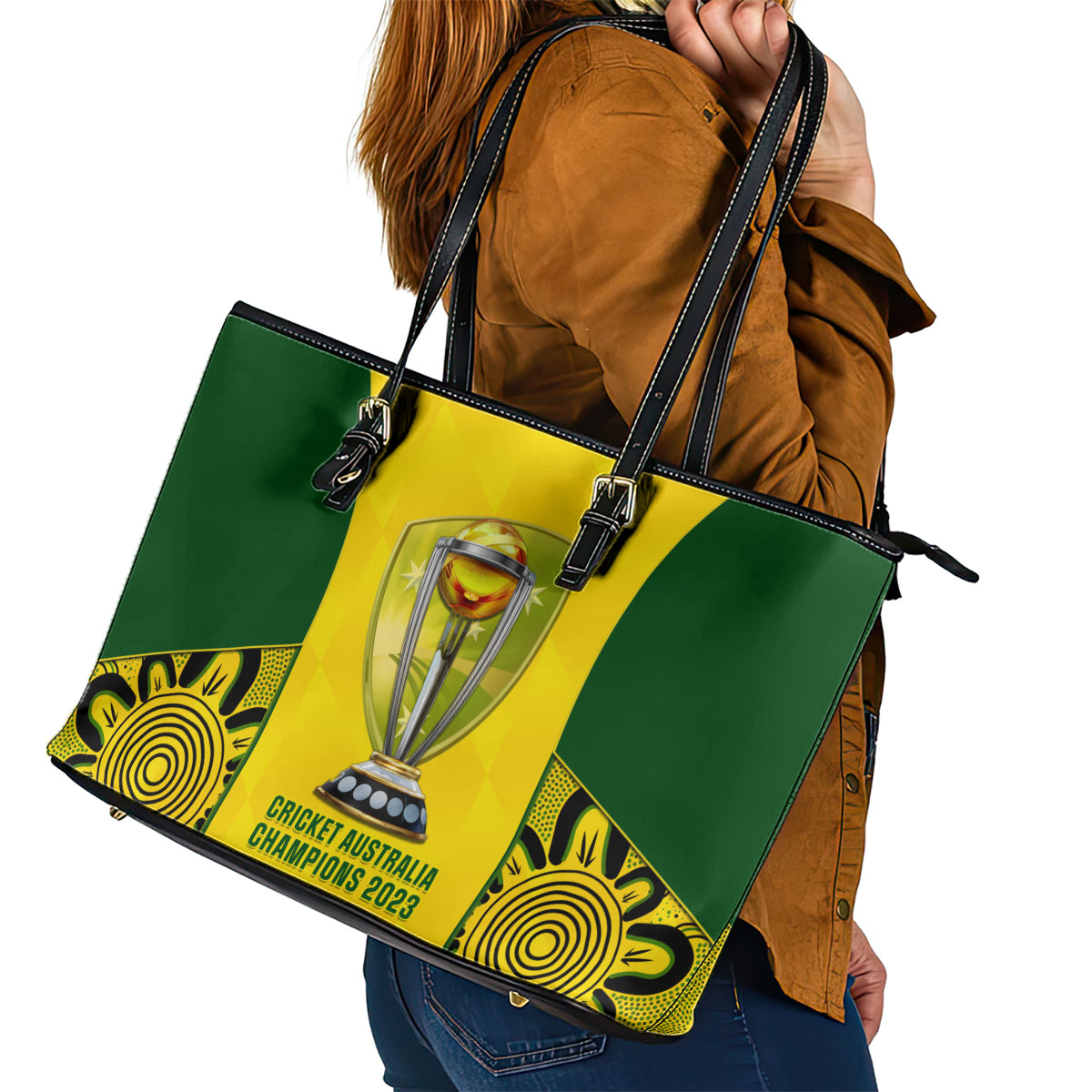 australia-cricket-leather-tote-bag-world-cup-go-champions-2023-indigenous