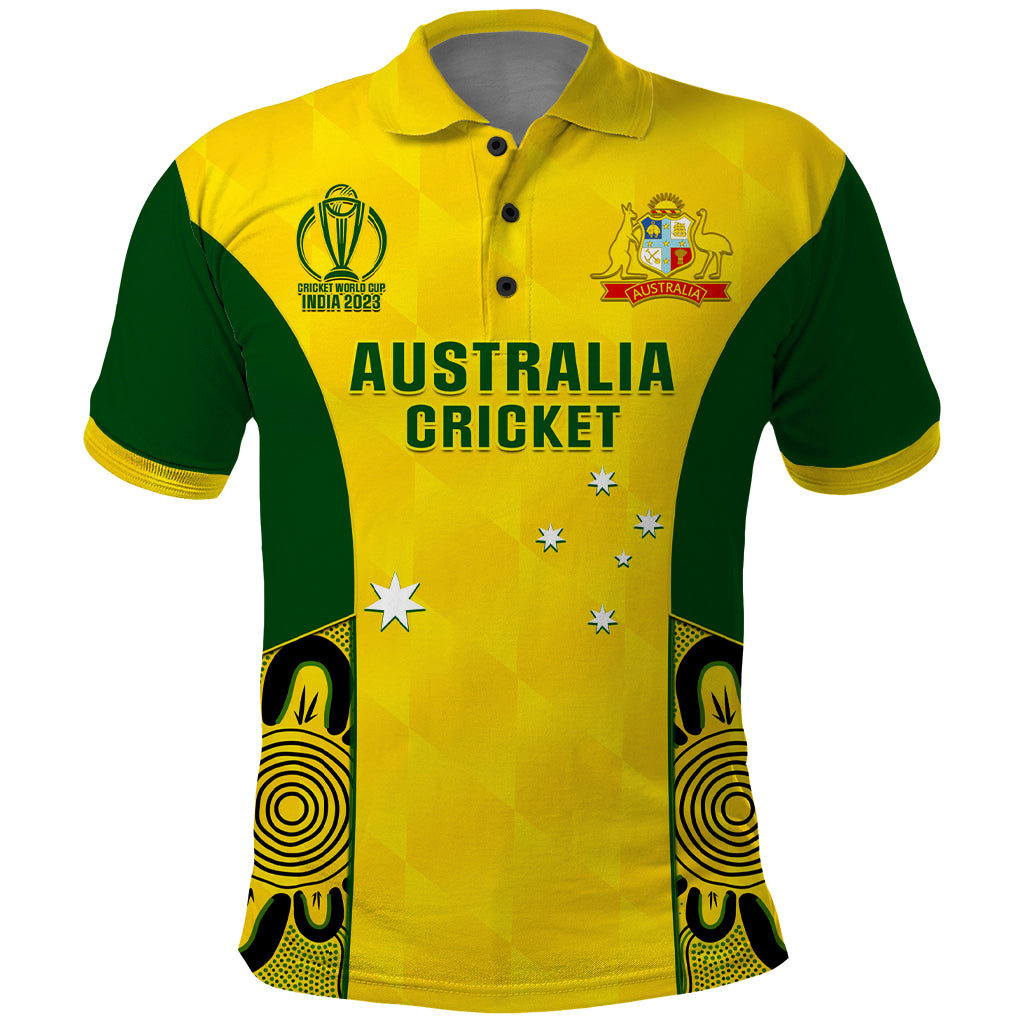 australia-cricket-polo-shirt-world-cup-go-champions-2023-indigenous