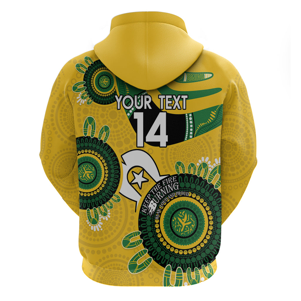 Custom Matildas NAIDOC Week Hoodie Australia Kangaroo Keep The Fire Burning - Yellow