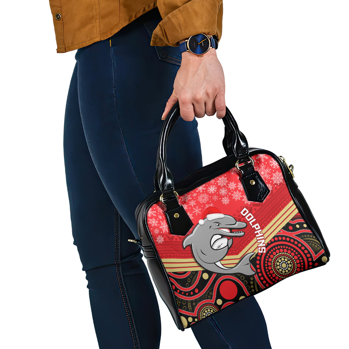 custom-dolphins-rugby-christmas-shoulder-handbag-merry-xmas-2023-mix-aboriginal-art