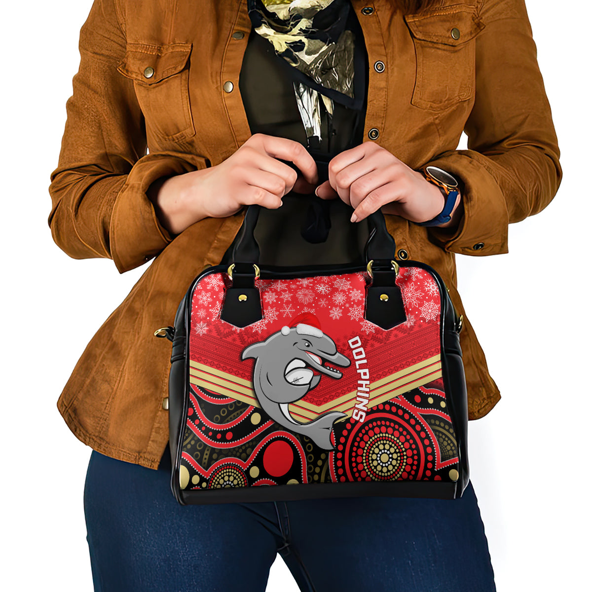 custom-dolphins-rugby-christmas-shoulder-handbag-merry-xmas-2023-mix-aboriginal-art