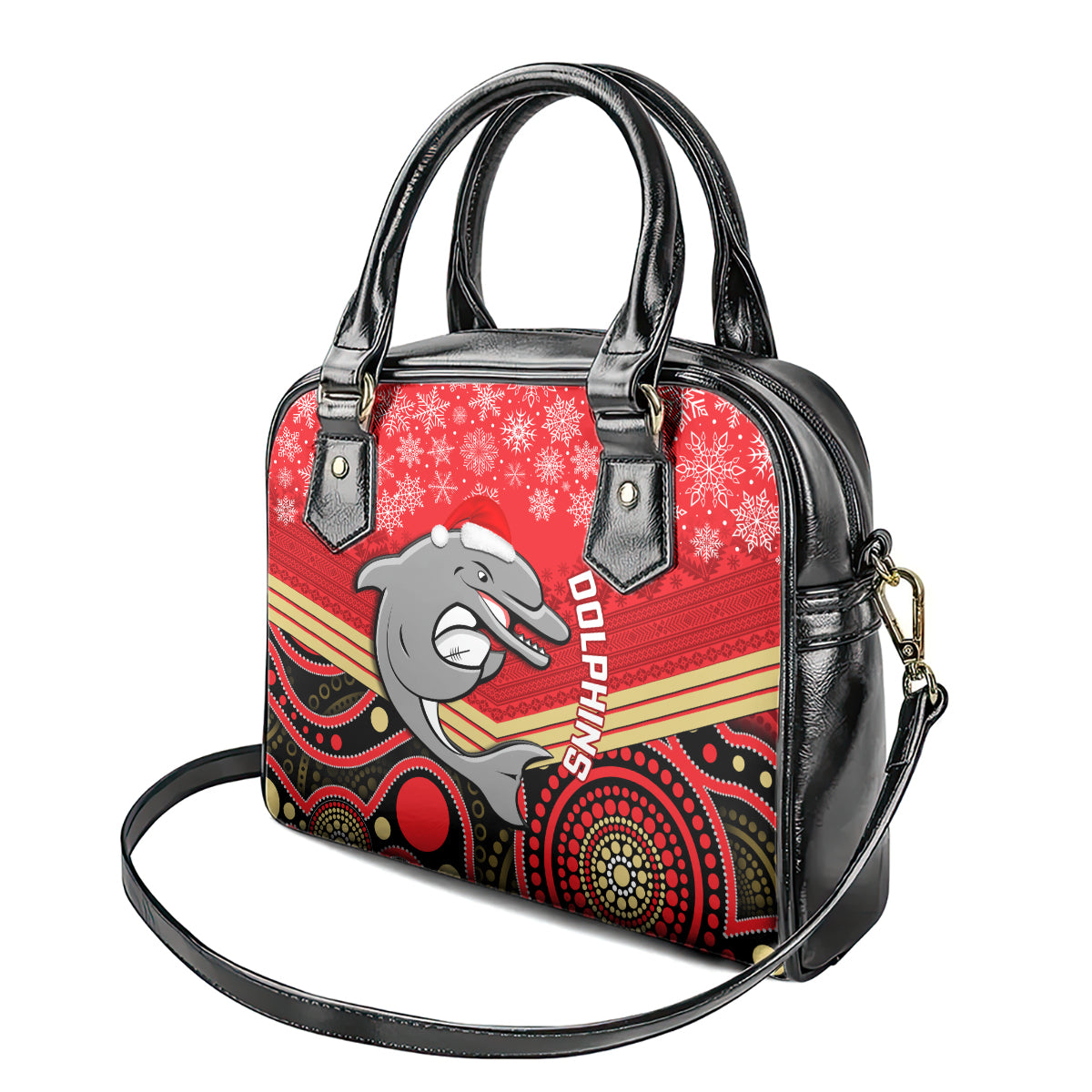 custom-dolphins-rugby-christmas-shoulder-handbag-merry-xmas-2023-mix-aboriginal-art