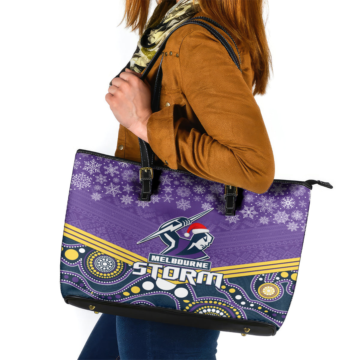 custom-storm-rugby-christmas-leather-tote-bag-merry-xmas-2023-mix-aboriginal-art